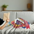 thumbnail image 3 of 70th Birthday Soft Flannel Fleece Blanket, Modern and Geometrical Design on Colorful Backdrop with Castle Shapes Party, Cozy Plush for Indoor and Outdoor Use, 50" x 70", Multicolor, by Ambesonne, 3 of 5