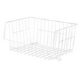 thumbnail image 6 of Whitmor 6450-1589-6 White Wire Stackable Basket, 6 of 7