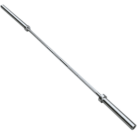Renwick 7ft Chrome Olympic Barbell Weight Lifting Bar, Silver