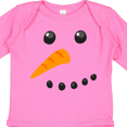 thumbnail image 3 of Inktastic Snowman Face Boys or Girls Long Sleeve Baby Bodysuit, 3 of 4
