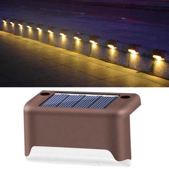 Luces de libre LED Sensor de movimiento seguridad Luz de pared con para puerta patio jardín cubierta porche escaleras de marrón DYNWAVEMX luces de paso de casa