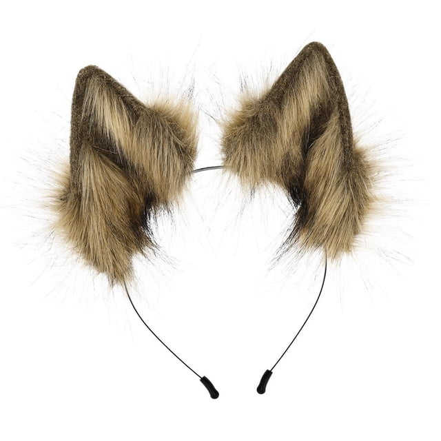 Peluche Orejas sintética Diadema Disfraces Disfraz Pinza de pelo Regalo Halloween Cosplay Rendimiento Vestir Espectáculos Amarillo Colco Sombreros