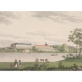 thumbnail image 2 of Søren L. Lange 24x18 Black Ornate Framed Double Matted Museum Art Print Titled: Augustenborg Castle on the Island of Als (1819 - 1820), 2 of 5