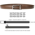 thumbnail image 5 of WERFORU Leather Ratchet Dress Belt for Men Perfect Fit Waist Size up to 50 inches with Automatic Buckle, 5 of 6