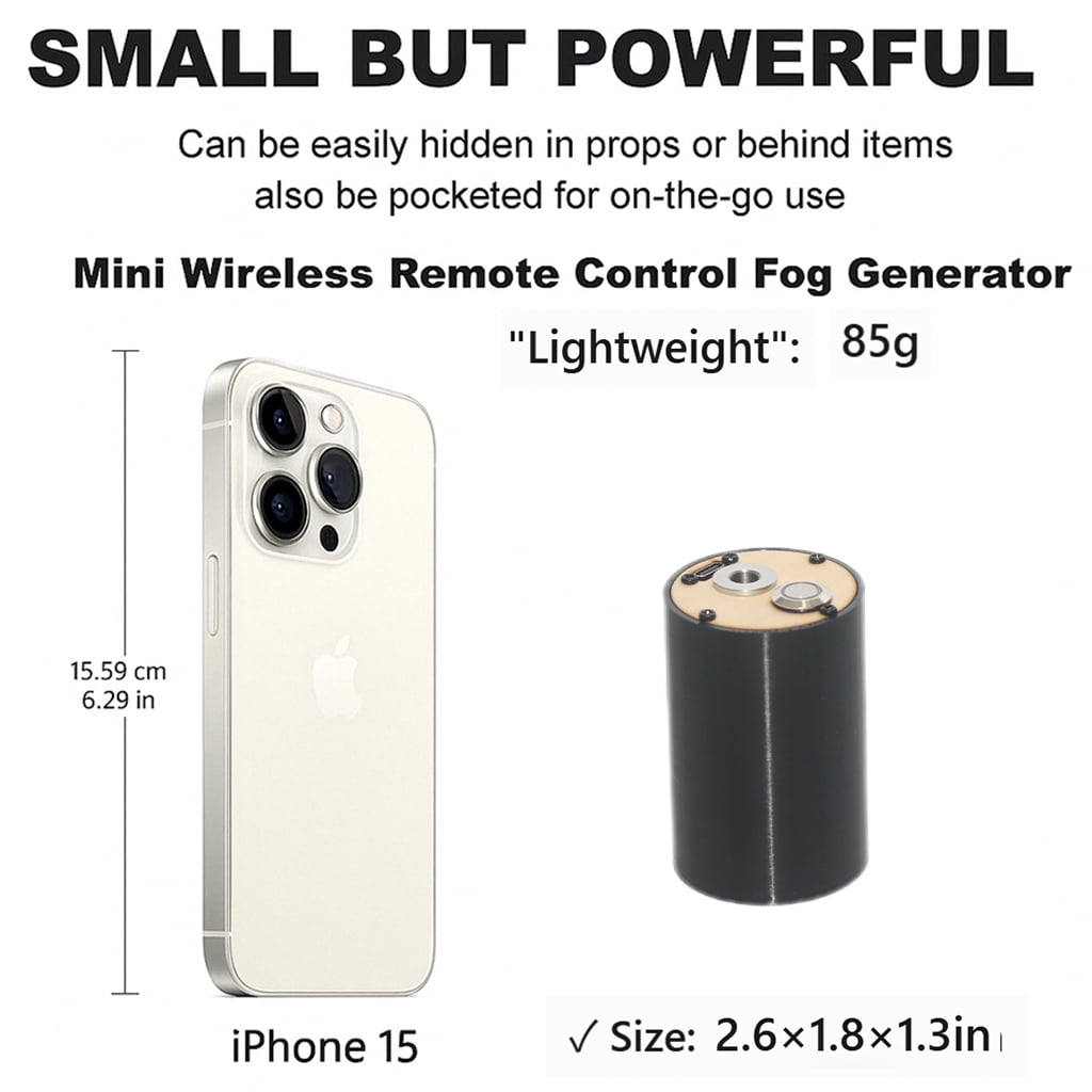 Stagesfogger Portable Handheld Fog Machine with Remote Control