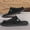 Gray, variant on Vintage Raw Hem Canvas Slide Sandals Lightweight Cushioned Midsole Daily Commute Slippers