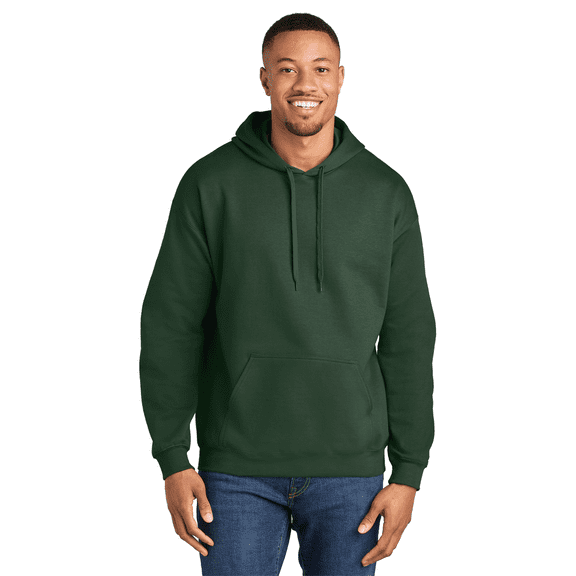 Gildan Softstyle Midweight Hoodie, Men's Ring-Spun Cotton Fleece Hooded Sweatshirt, Forest Green, 3XL