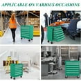 thumbnail image 3 of Aukfa Tool Chest, 24.5 in 7-Drawer Steel Rolling Tool Box on Wheels for Workshop Garage, Green, 3 of 13