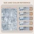 thumbnail image 5 of Roxstand Washable Rugs 10x14, Abstract Distressed Area Rugs for Living Room, Non Slip Accent Bedroom Rug (10'x14', Blue), 5 of 11