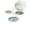 Green, variant on Yoloke Lotus Leaf Design 3-Tier Plastic Fruit & Snack Tray - Large Capacity with Handle for Easy Carrying, Ideal for Parties & Home Use, Easy to Clean & Maintain