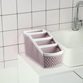 thumbnail image 4 of Bathroom Caddy Organizer, Plastic Storage Basket with 6 Compartments for Cotton Swabs, Makeup Brushes & Toiletries, Space-saving Design for Countertop or Shower Use,Vsgery, 4 of 8