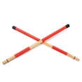 thumbnail image 2 of Decodeary Drum Stick Professional Playing Hammer Bamboo Percussion Instrument Mallet Music Play Accessory Replace Part Red 1Set, 2 of 6