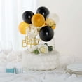thumbnail image 5 of Efavormart Set of 9 Confetti Balloon Cloud Cake Topper, Mini Balloon Garland for Cake Decoration - Black  | Gold | Clear, 5 of 11