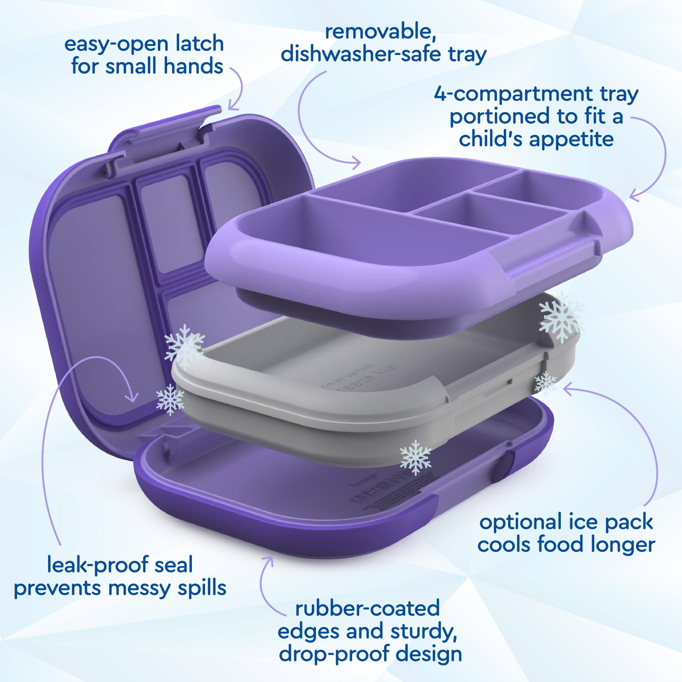 Bentgo Chill Kids 4-Compartment Lunch Box photo 7