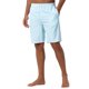 thumbnail image 5 of INSPIRAR CHIC Pantalones Cortos de Baño a Rayas para Hombre, Casual de Verano, con Cintura Ajustable, Color Azul Claro, Talla 28, 5 of 6