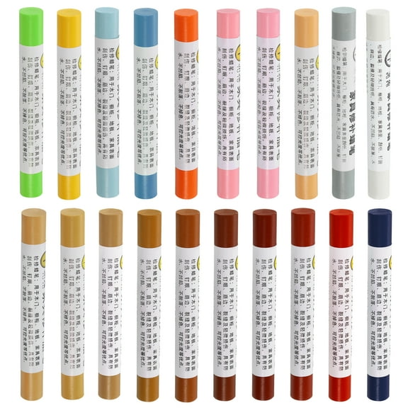 Furniture Repair Crayons Wax Filler Stick, 20Pcs Touch Up Pen Markers - for Scratches Tables, Color Series