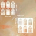 thumbnail image 3 of Doors and Windows Stencil 11.8x11.8 inch Vintage Arch Stencil Plastic 6 Styles Door Window Patterns Stencil Reusable Create DIY Crafts and Decor for Painting on Wood Fabric Walls, 3 of 9