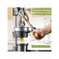 thumbnail image 3 of XX Orange Juicer Squeezer, Cast Iron Lemon Squeezer, Commercial Citrus Juicer Hand Press For Orange, Lemon, Pomegranate, Easy To Clean Citrus Squeezer With A Stainless Steel Cup, Grey, 3 of 8