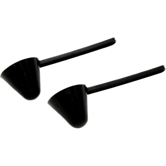 Cuillère à Café en Plastique Classique, Ensemble de 2 Pcs de 1 Once, Noir