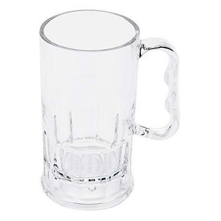 GET Shatter-Resistant Plastic Beer Mug/Stein,10 Ounce, BPA Free, (Set of 4)