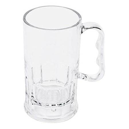 GET Shatter-Resistant Plastic Beer Mug/Stein,10 Ounce, BPA Free, (Set of 4)