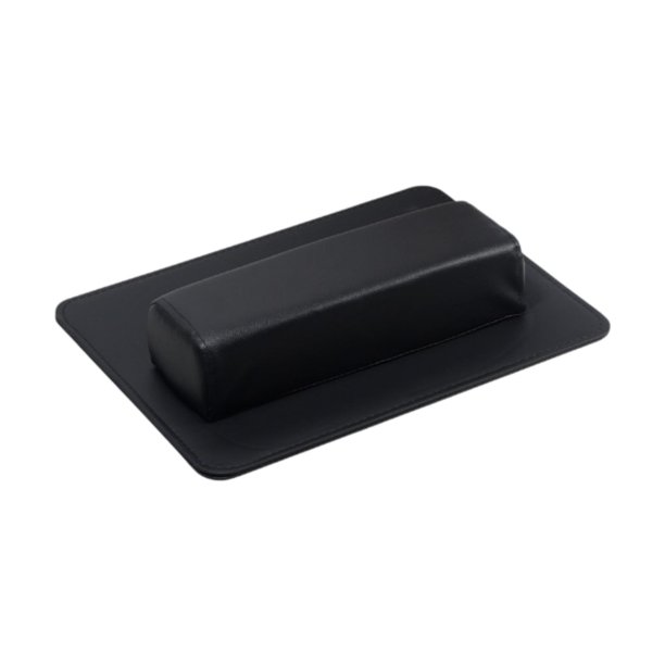 d de la uña con colchón de reposabrazos de manicura de la tabla de mesa cómoda para acrílico Negro