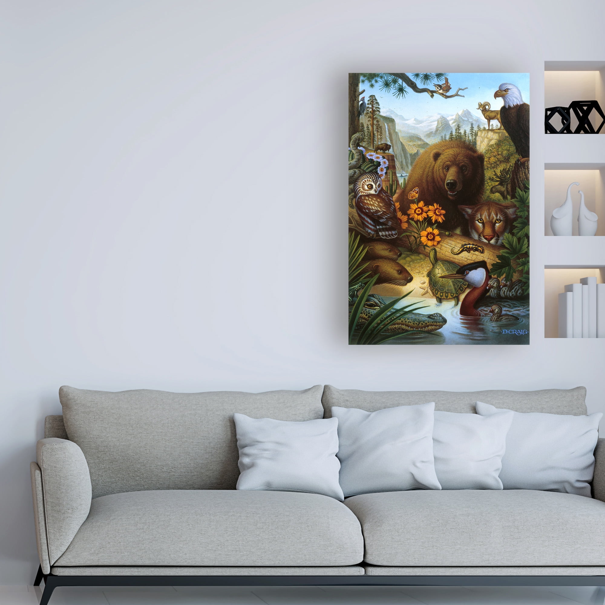 Trademark Fine Art 'Endangered Species Bear' Canvas Art by Dan Craig