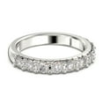 thumbnail image 3 of 0.88ct Diamond Moissanite 10k White Gold Wedding Band, 3 of 4