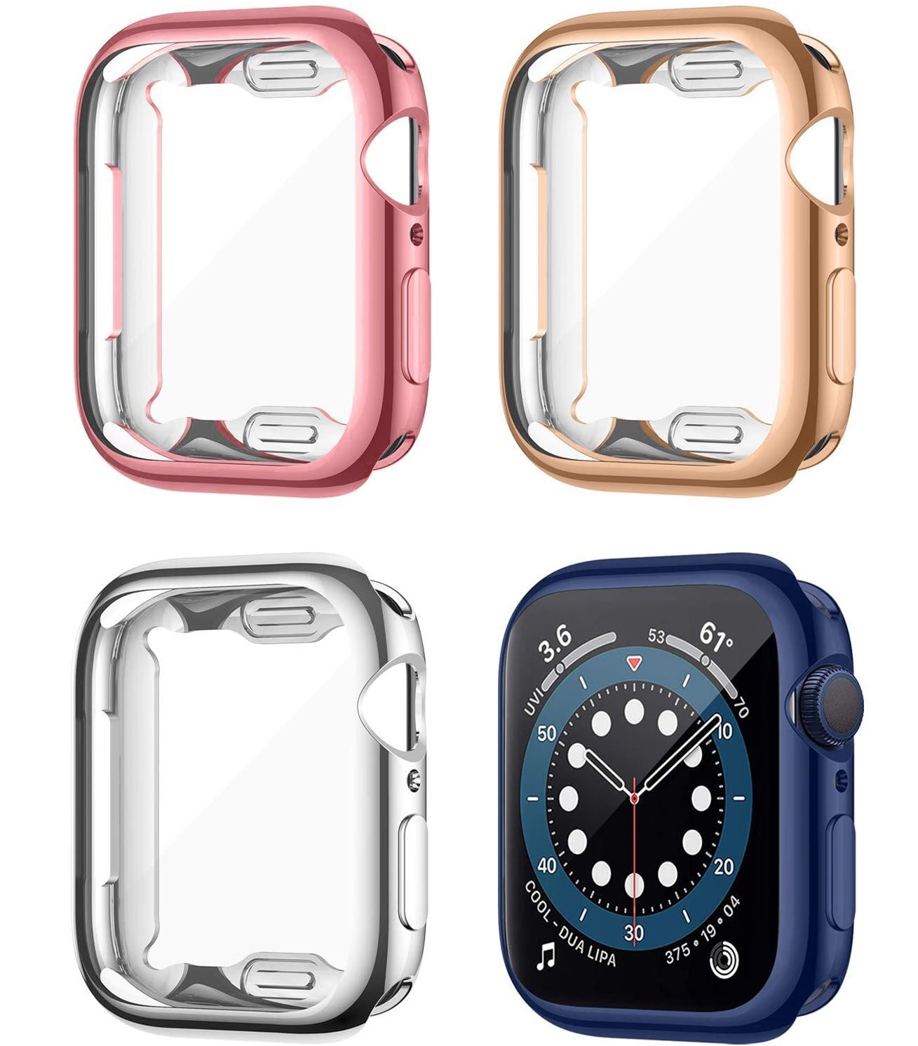Case for Apple Watch Case Series 3 Series 2 Series 1 38mm with Buit in