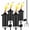4 Pack, variant on 4 Pack Metal Torch for Outside, 16oz Outdoor Metal Torch Garden Décor,59-Inch Upgraded Citronella Torches with 3-Prong Grounded Stake, Table Top Torches for Party Patio Pathway