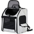thumbnail image 3 of PUPIX Pet Carrier Backpack Expandable Cat Dog Backpack with Back Extension Breathable Mesh Travel Pet Backpack for Small Dogs Cats Airline Approved Holds up to 26 lbs, 3 of 9