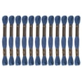 thumbnail image 1 of Unique Bargains Dark Blue Embroidery Floss, 8m - 12 Skeins, 1 of 6
