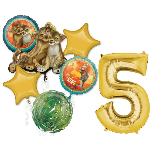 Lion King 5th Birthday Party Supplies Jungle Safari Balloon Bouquet Decorations
