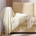 thumbnail image 1 of Acogedora manta de punto de chenilla, manta y manta ligera de estilo rural pequeño para otoño, mujer, silla, sofá, decoración del hogar, 1 of 5
