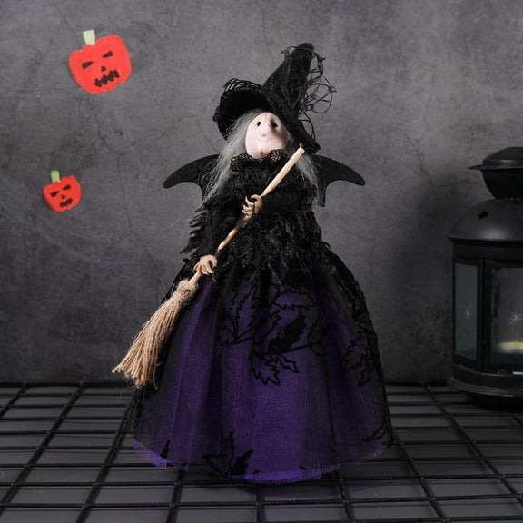 SUYOLL Halloween Themed Cloth Witch Doll DecorationPCS Ornament For Creating A Thrilling Atmosphere In Home Parties Figurine