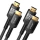 thumbnail image 1 of Cable HDMI JSAUX 8K 2.1, 48 Gbps, alta velocidad, 10 pies, paquete de 2 unidades, negro, 1 of 7