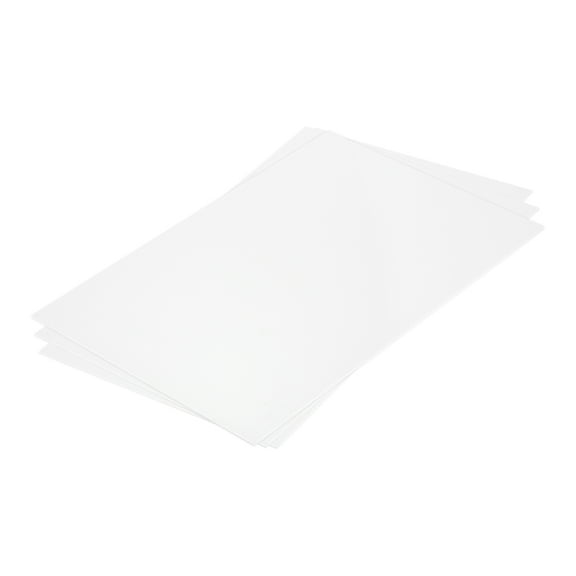 Uxcell ABS Plastic Sheet 12 x 8 x 0.04 Inch ABS Styrene Sheets for Building Model DIY Crafts Panel White 3 Pcs