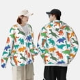 thumbnail image 5 of Fotbe Colorful Dinosaur Men's Women's UPF 50+ Sun Protection Jacket Hooded Cooling Shirt with Pockets Hiking Outdoor Performance-Large, 5 of 8