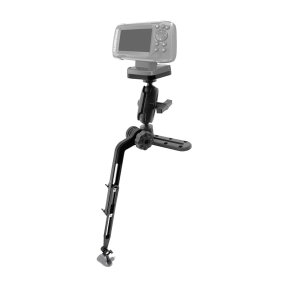WINDFRD Fish Finder Mount 1.5" Ball Base for Kayak, Marine Transducer Mount for Boat, Universal Mounting Plate, Electronic Mounting Arm, Compatible with Scotty, Lowrance, Garmin Fish Finder