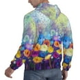 thumbnail image 6 of Uemuo Spring Flower Seasonal Pattern Men's Hoodie - Casual Pullover Hoodie with Kangaroo Pocket, Stylish Hooded Sweatshirt for Everyday Wear-Small, 6 of 7