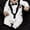 White, variant on APEXFWDT Baby Boy Gentleman Tuxedo Footie Christmas Holiday Outfit with Bow Tie Boys' Tie One-Piece Romper Wedding Outfit