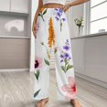 thumbnail image 2 of Colorful Wildflower Print Pajama Pants Loose Pajamas Female Breathable Home Trousers Leisure Sleeping Pants Large Size, 2 of 6