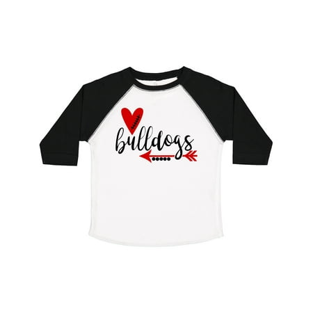 

Inktastic Bulldogs with Heart and Arrow Gift Toddler Boy or Toddler Girl T-Shirt