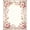 Pink Purple Ivory, Pattern 4, variant on ODIKA Pink Vintage Scrolling Botanical Border Distressed Scroll Boho Pet Friendly & Kids Safe for Bedroom, Bedside, Nursery