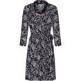 thumbnail image 2 of SofiePJ, Women's, Plus Size Printed Robe Set with Chemise 2 Piece Sleep Lounge Set, Black White, 2X, 2 of 4