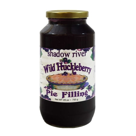 Wild Huckleberry Pie & Pastry Gourmet Fruit Filling - All Natural No Artificial Ingredients - 28 oz by Shadow