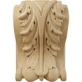 thumbnail image 2 of Ekena Millwork 5"W x 3"D x 6 1/2"H Large Acanthus Block w/ Backplate Wood Corbel, Cherry, 2 of 4