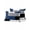 Blue Gray Black, variant on Waterproof Outdoor Throw Pillows with Inserts 12"x20", Burnt Orange Black Grey Soft Decorative Pillowcases for Couch Bedroom, Modern Irregular Geometric Abstract Pillow Covers for Sofa Living Room