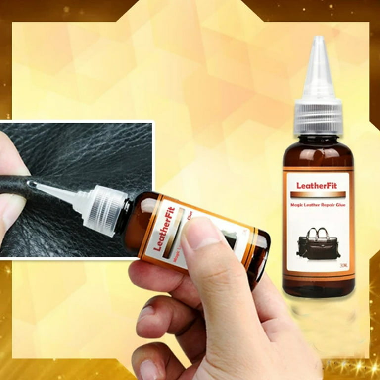 Leather Repair Glue Sticky Liquid Adhesive for Jeans, Jackets, Umbrellas,  Purses, Bags, Shoes 