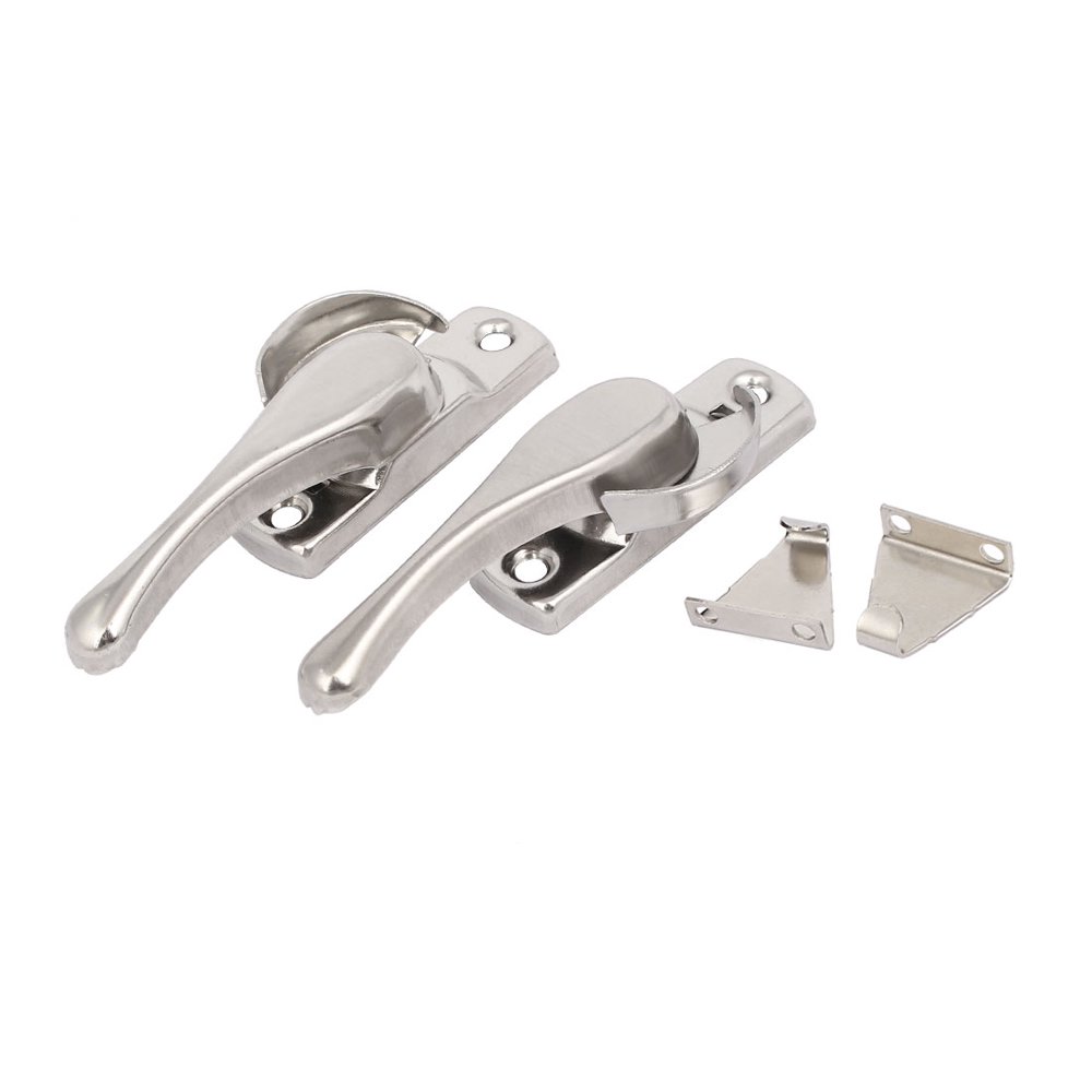 Sliding Door Window Sash Stainless Steel Crescent Type Lock Latch Set